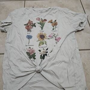 Fifth Sun White Floral Tee